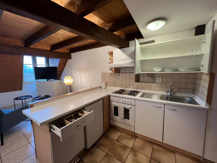 Charmant Appartement En Duplex A Porrentruy Exterior foto