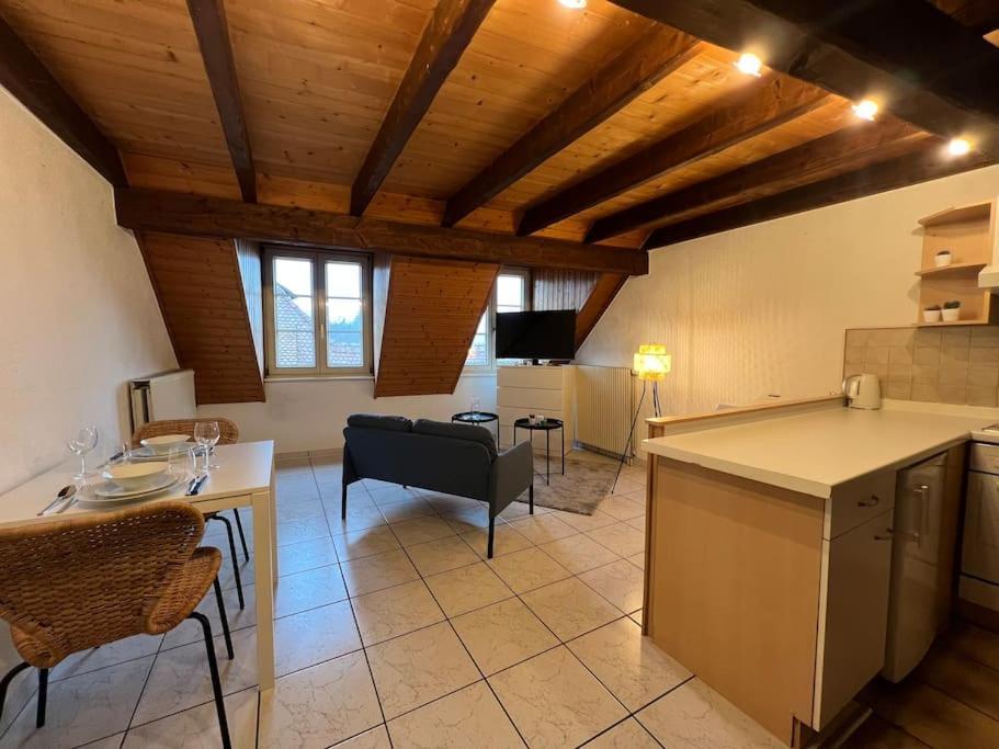 Charmant Appartement En Duplex A Porrentruy Exterior foto